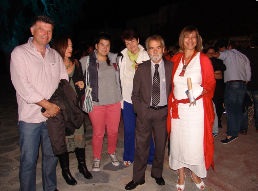 Θεατράκι της Λάκκας 23.05.14 ομιλία Κωνσταντίνου Κουκά, στη φωτογραφία κάποια από τα μέλη της ΚΕΠΟΜ που παραβρέθηκαν στην εκδήλωση.